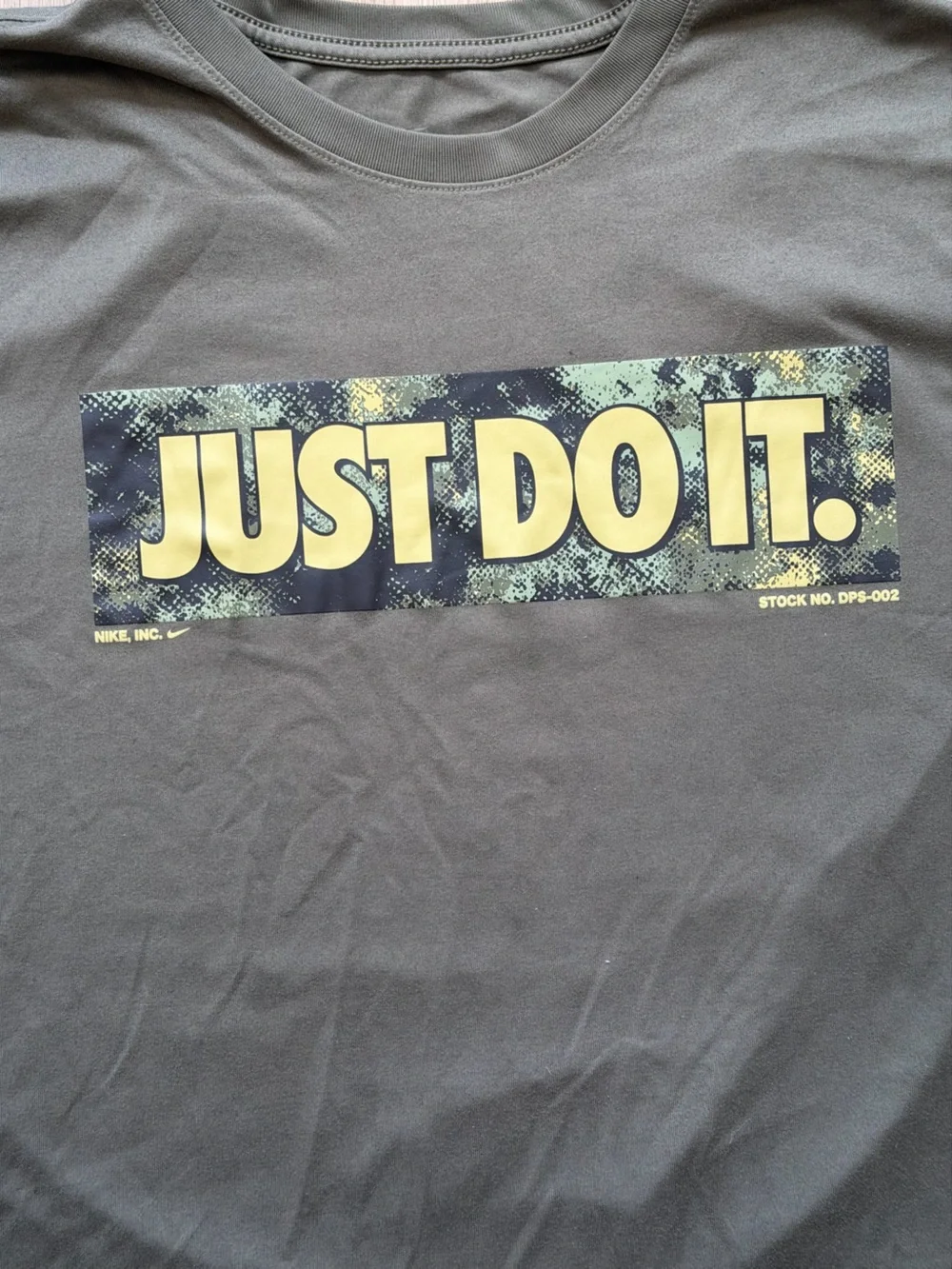 Nike Olive Green Men’s 'JUST DO IT.' Graphic Tee